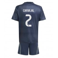 Stroje piłkarskie Real Madrid Daniel Carvajal #2 Koszulka Wyjazdowej dla dzieci 2025-26 Krótki Rękaw (+ szorty)